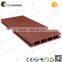 Waterproof hollow redwood color outdoor wpc decking
