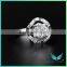 Ring New designs 18k white gold yellow gold VVS foreverone Moissanite synthetic diamond rings for women ring