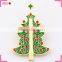 Metal pin badge with your own design, christmas tree shaped badge lapel pins maker