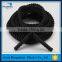 1.5inch 50ft black color polyester twisted battle rope for outdoor training