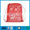 PP non woven drawstring gift bags for promotional