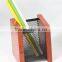 China Supplier Hot sale Wooden Mesh Pen Holder/Pencil Holder/Pen Stand