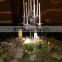 Nice tall pillar candle holders set as wedding centerpieces