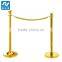 Rope stand barricade for portable barrier stanchion