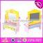 2017 New design pretend play toy wooden play makeup W08H070