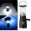 4 LED Rechargeable Lantern Camping Fishing Torch Lamp Hand Crank Tent Light NEW