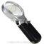 2016 new Cheap 3X Foldable Desktop Handheld Reading Magnifier With 2 LED Magnifying Glass