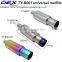 modified stainless steel exhaust pipe