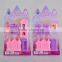 2016 new fashion kids furniture toy plastic castle play set