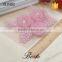 Fashion pearl center pink rose organza dress applique for baby girl