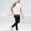 Custom Contrast Raglan Short Sleeve Crew Neck White Men's 100% Cotton Soft Jersey Regular Fit Casual Blank Design T-Shirt