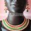 Crystal Bollywood necklace jhumka EARRING Set
