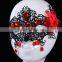 Gothic lace mask,sexy ladies mask with crystals,Halloween costume party mask