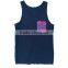 Custom cheap cotton men's tank top with pocket,stripe tank top