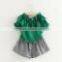 S80057B 2017 summer popular casual boutique kids girls clothing sets