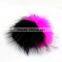 Myfur Multicolors Raccoon Fur Pom Poms With Black Tips Real Large Fur Bobbles