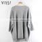 Popular women knit V Neck Bat sleeve 100% Cashmere pullover Sweater