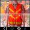 China reflective safety vest at red color with LED lights