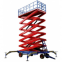 Jinan lowest price four wheel mobile scissor lift