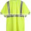Hi vis garment Reflective work safety short sleeve polo t shirt