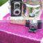 New Arrival Hot Pink Medium Price Shiny Sequins Christmas Table Runner For Wedding Decoration