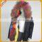 Colorful Raccoon Fur Collar Fur Lining Outwear Fur Jacket Parka