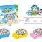 Environmentally friendly fishing toys electric music fishing game rotating disc