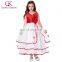 Grace Karin Cheap Sleeveless V-Neck Red Princess Flower Girl Baby Girl Summer Dress CL008937-3