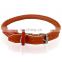 leather dog collar with decorative design