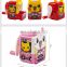 Plastic creative stationery carton cute animal pink cat pencil sharpener for children study