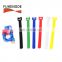 Reusable Injection hook and soft loop cloth Cinch Cable Tie Down Straps Set