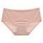 Seamless cotton underwear women 100% cotton antibacterial mid-waist lace breathable ladies triangle underwear girls