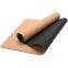 100% Natural Rubber Fitness Cork Yoga Mat Organic Pilates Mat