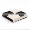 Customized large modern Faux Linen storage ottoman cover folding stool for living room