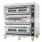 Commercial bakery equipment 3 decks 9 trays electric oven snack machines baking bread bakery oven