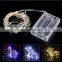 3AA Battery Operated 2M Silver Copper wire led String Lights Outdoor Fairy Light