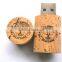 wooden bottle cork usb drive