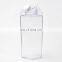 Square Reusable Custom Logo Transparent Clear Milk Carton Shaped Plastic Water Bottle