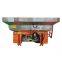 Solid particle fertilizer spreader for palm garden