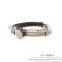 Unisex flower stainless steel bracelet can custom cheap XE09-0021