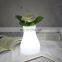 Factory waterproof light up illuminated led light flower vase led flower pot