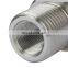 Automobile SS304 Thread oil Filter Adapter 1/2x28 Male - 3/4x16 Female Fuel Filter Adapter Connector