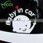 1PCS 3D Car Stickers Cute Cartoon Baby In Car Warming Decoration Sticker Reflective Vinyl Styling Decals