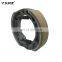 China manufacturer braking system part aluminium FXD 125 motorcycle rear drum spring parking brake shoes