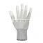 13G Nylon Gloves with White PU Coating on Fingertips