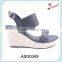 2016 hot fashion spring pump platform wedges buckle strap sandals for women