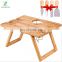 Wooden camping beach folding table folding bamboo snack table bamboo portable wine picnic table