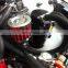AUSO Universal Aluminum Auto Parts Reservoir Round Cylindrical Style Fuel Tank Oil Catch Can Pot