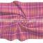 Hot Sale BCI Cotton Yarn Dyed Seersucker Mauve Chek Fabric for Blouses