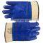 Heavy Duty Short Black PVC Chips Palm Coated Safety Work Gloves